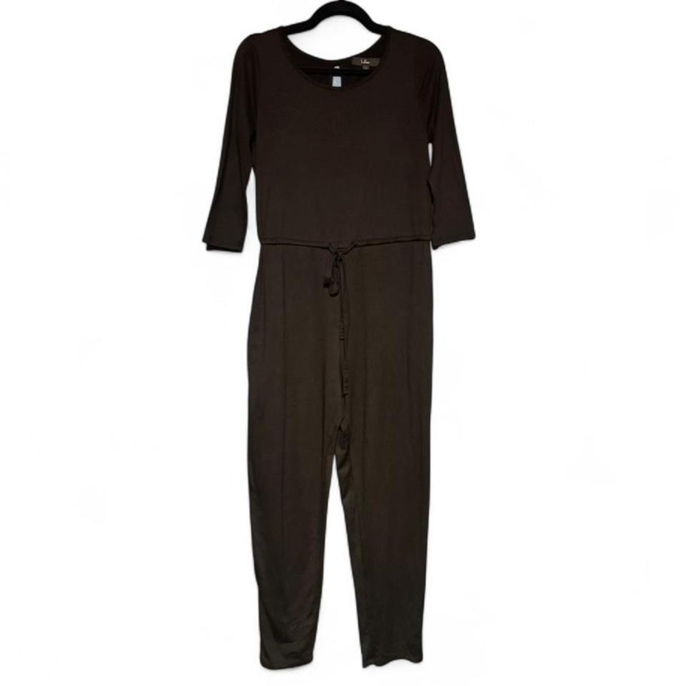 Lulu's Black Jumpsuit Women's Size Small Stretch Casual Classic Minimalist